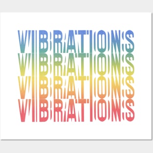 Vibrations - Retro Typography Design Posters and Art